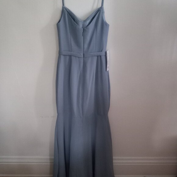 NWT Azazie Summer Dusty Blue Bridesmaid Dress Size A0 - Picture 5 of 5